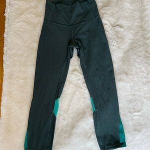 Lululemon crop green leggings
